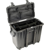 Pelican 1440 Case With Dividers And Lid Organiser - Black