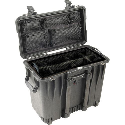 Pelican 1440 Case With Dividers And Lid Organiser - Black