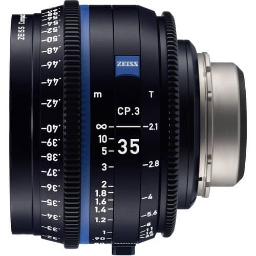Zeiss CP.3 35mm/T2.1 Feet Compact Prime Cine Lens for Canon EF Mount
