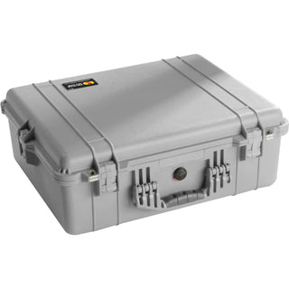 Pelican 1600 Case with Foam Set (Silver)