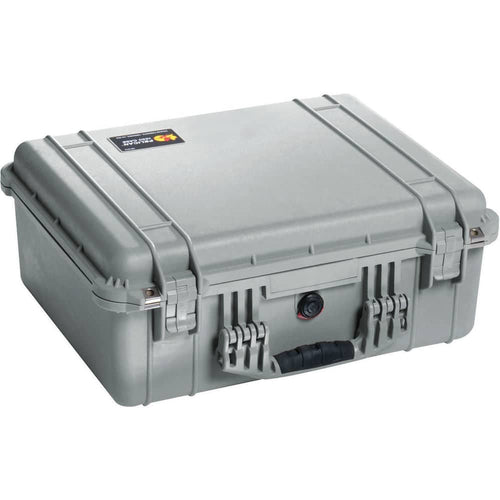 Pelican 1550 Case with 4-Piece Foam Set (Silver)