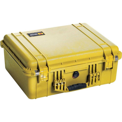 Pelican 1550 Case with 4-Piece Foam Set (Yellow)