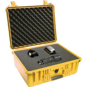 Pelican 1550 Case with 4-Piece Foam Set (Yellow)