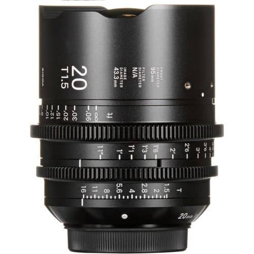 Sigma 20mm T1.5 Canon EF Mount Cine Lens