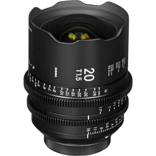Sigma 20mm T1.5 Canon EF Mount Cine Lens