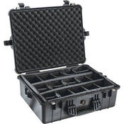 Pelican 1604 Waterproof 1600 Case with Dividers (Black)