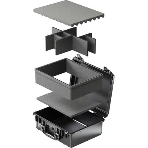 Pelican 1605 Protector Air Case With TrekPak Insert (Black)