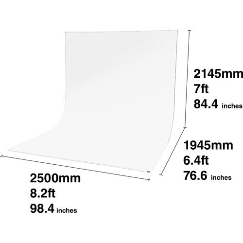 EASIFRAME® Cyclorama Fabric Curved Frame Skin / Chroma Key (White)