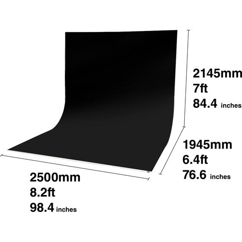 EASIFRAME® Cyclorama Fabric Curved Frame Skin / Chroma Key (Black)