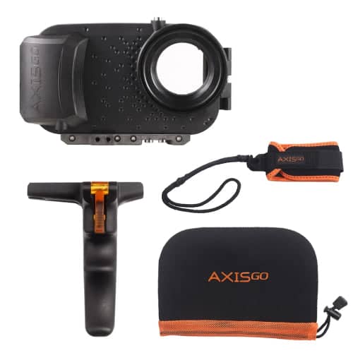 AxisGo 11 ProMax Deep Black Action Kit (w/Pistol, Leash, Case) - w/iPhone 11 Bumper Kit included