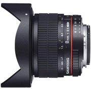 Samyang 8mm F3.5 Fisheye UMC II APS-C Nikon AE Camera Lens