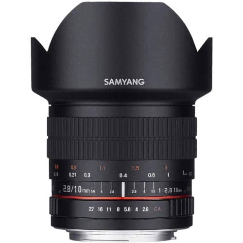 Samyang 10mm F2.8 UMC II APS-C Nikon AE Camera Lens