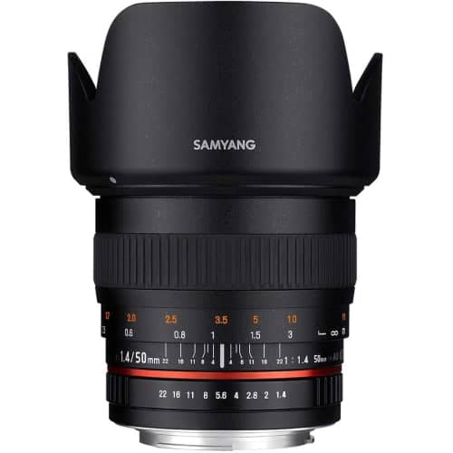 Samyang 50mm F1.4 UMC II Nikon AE Full Frame Camera Lens
