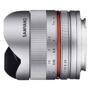 Samyang 8mm F2.8 Fisheye UMC II APS-C Canon M - Silver