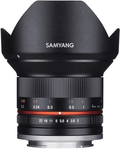 Samyang 12mm F2.0 UMC II APS-C - Black Cinema Lens - Sony FE Mount