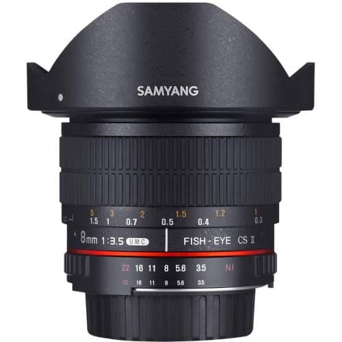 Samyang 8mm F3.5 Fisheye UMC II MFT APS-C Lens