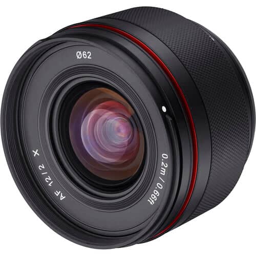 Samyang 12mm f2.0 AF Compact Ultra Wide Angle Lens for Fujifilm X Series (APS-C)