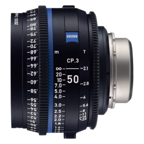 Zeiss CP.3 50mm T2.1 Feet Compact Prime Cine Lens for Canon EF Mount