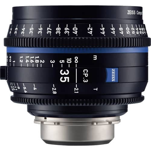Zeiss CP.3 35mm/T2.1 Feet Compact Prime Cine Lens for Canon EF Mount
