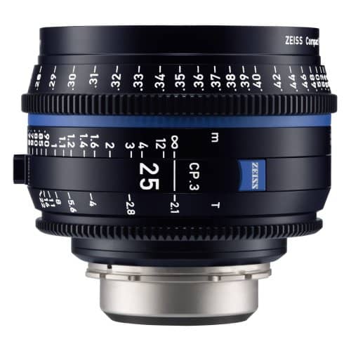 Zeiss CP.3 25mm T2.1 Feet Compact Prime Cine Lens for PL Mount