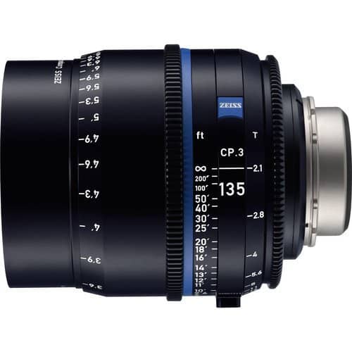 Zeiss CP.3 135mm/T2.1 Feet Compact Prime Cine Lens for Canon EF Mount
