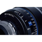 Zeiss CP.3 135mm/T2.1 Feet Compact Prime Cine Lens for Canon EF Mount
