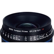 Zeiss CP.3 18mm T2.9 Feet Compact Prime Cine Lens for PL Mount
