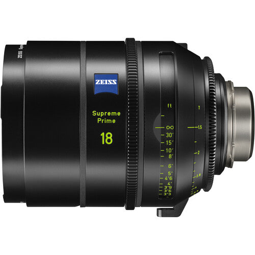 Zeiss Supreme Prime 18mm/T1.5 Feet Cine Lens for PL Mount