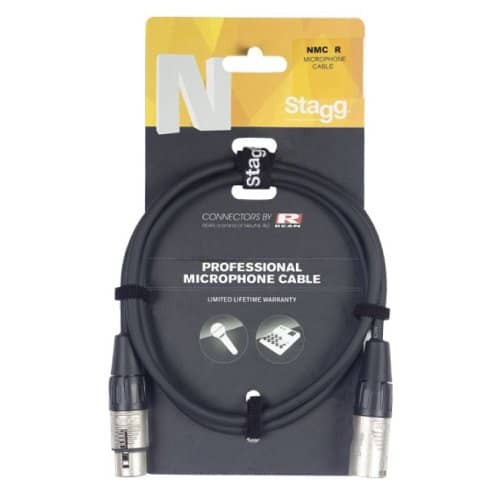 Stagg N Series Microphone Cable Male XLR to Male XLR - 1m/3ft