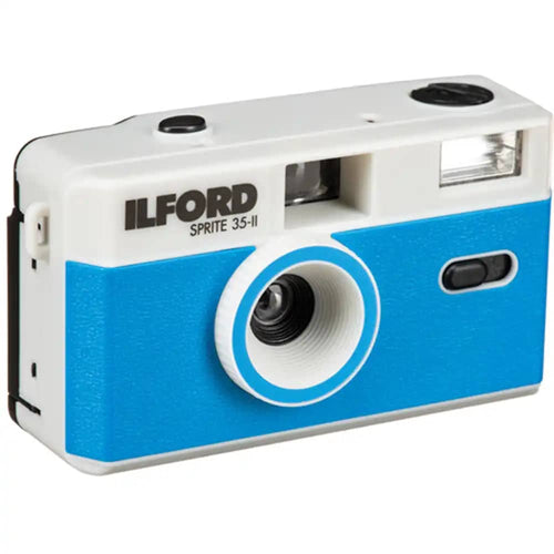 Ilford Sprite35-II Reusable Camera - Silver & Blue