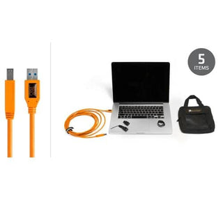 Tether Tools Starter Tethering Kit W/USB 3.0 A To B, 4.6m Hivis
