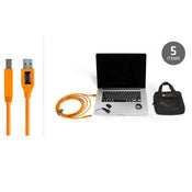 Tether Tools Starter Tethering Kit W/USB 3.0 A To B, 4.6m Hivis