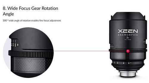 XEEN 50mm T2.3 Anamorphic Cinema Lens - PL Mount