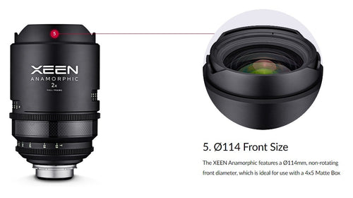 XEEN 50mm T2.3 Anamorphic Cinema Lens - PL Mount