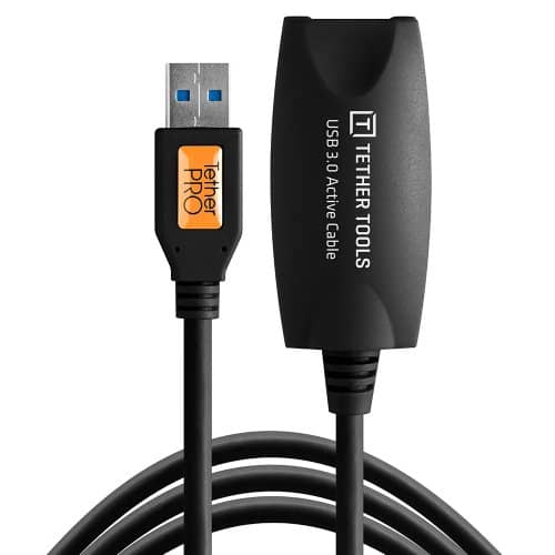 Tether Tools Tetherpro USB 3.0 Active Extension, 5m, Black