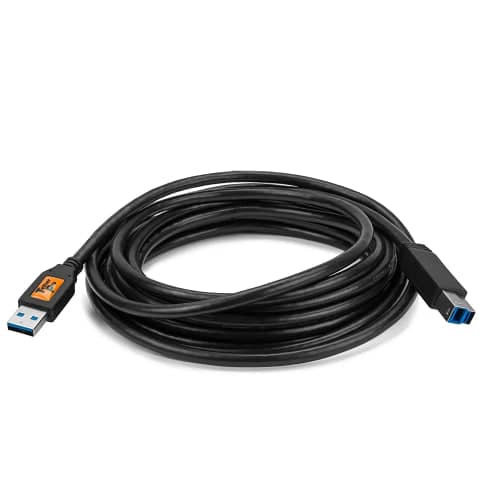 Tether Tools Tetherpro USB 3.0 Male A To Male B  4.6m Black