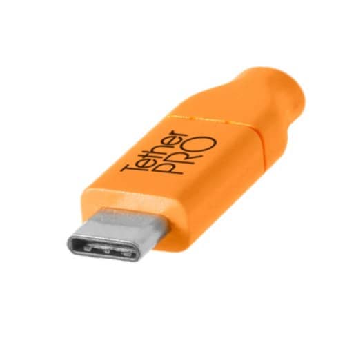 Tether Tools Tetherpro USB-C To 2.0 Mini-B 8-Pin 4.6m Orange