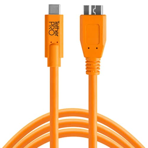 Tether Tools Tetherpro USB-C To 3.0 Micro-B 4.6m Orange