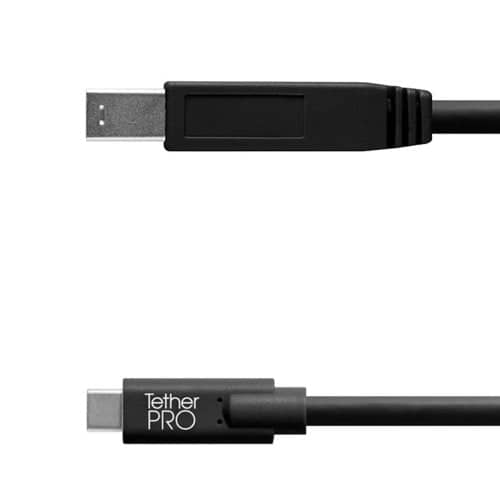 Tether Tools Tetherpro USB-C To 3.0 Male B 4.6m Black