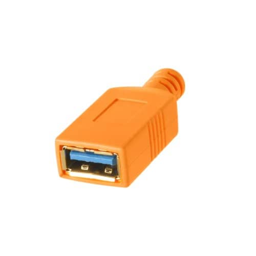 Tether Tools Tetherpro USB-C To USB Female Adapter Ext 4.6m Orange
