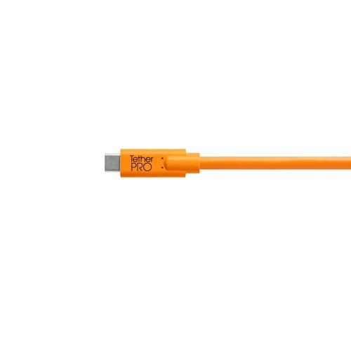 Tether Tools Tetherpro USB-C To USB Female Adapter Ext 4.6m Orange