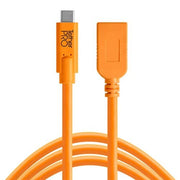 Tether Tools Tetherpro USB-C To USB Female Adapter Ext 4.6m Orange