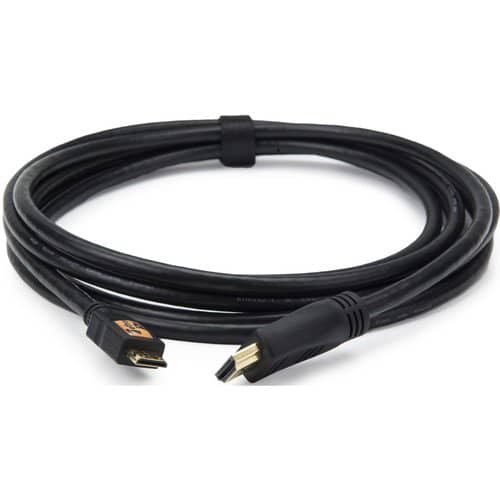 Tether Tools TetherPro Mini HDMI Male (Type C) to HDMI Male (Type A) Cable - 10' (Black)
