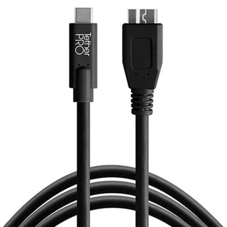 Tether Tools Tetherpro USB-C To 3.0 Micro-B 4.6m Black