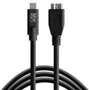 Tether Tools Tetherpro USB-C To 3.0 Micro-B 4.6m Black