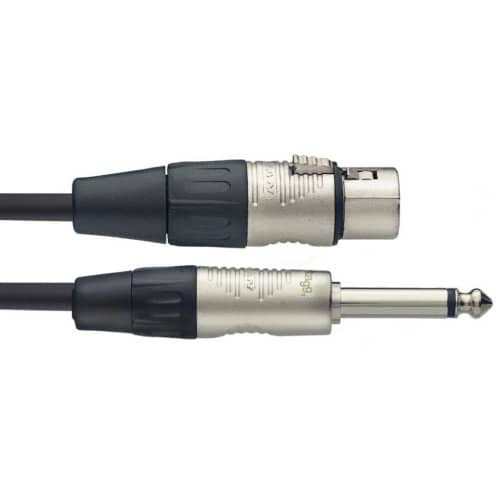 Stagg N Series Microphone Cable Female XLR to Mono Phone Plug - 3m/10ft