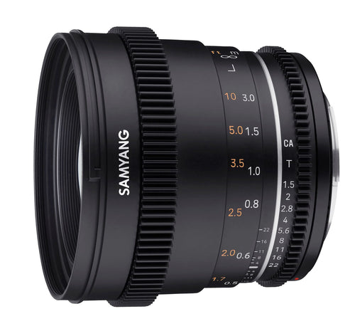 Samyang 50mm T1.5 MK2 VDSLR Full Frame Cinema Lens - Canon EF Mount