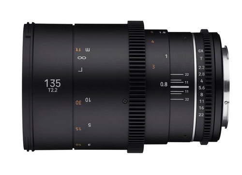 Samyang 135mm T2.2 MK2 VDSLR Full Frame Cinema Lens - Canon EF Mount