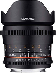 Samyang 16mm T2.6 VDSLR UMC II Nikon Full Frame Video Lens