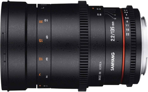 Samyang 135mm T2.2 VDSLR UMC II Nikon Full Frame Video Lens
